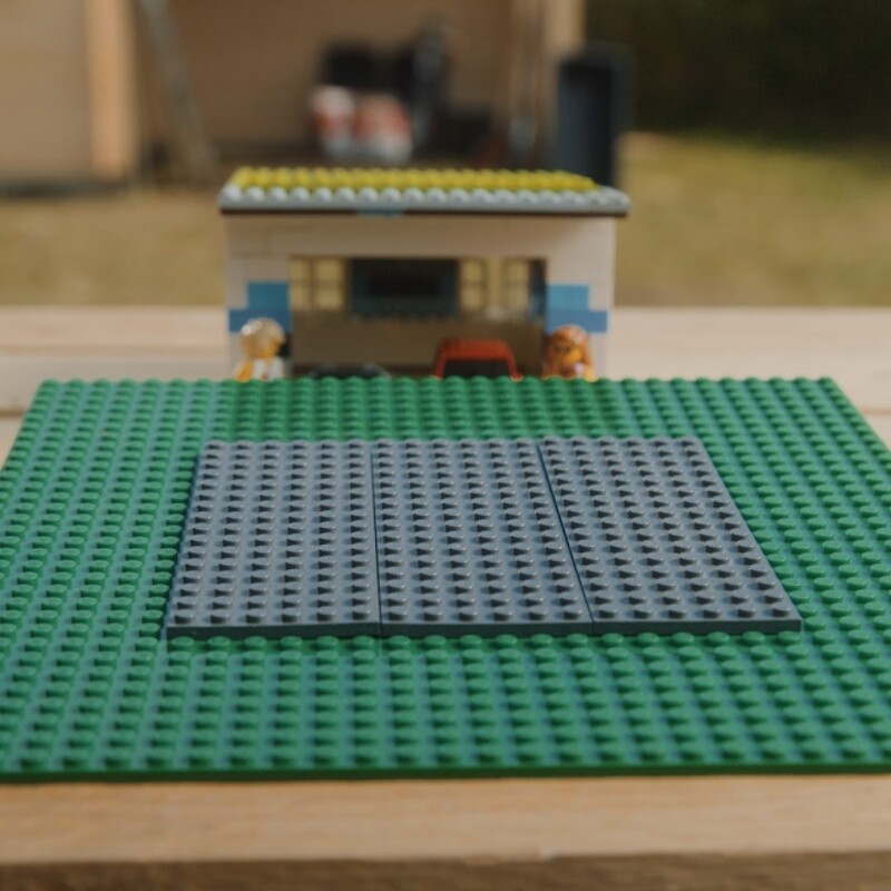 Fundamentplatte als Lego-Aufbau