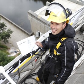 Klaus Dauven bei der Arbeit