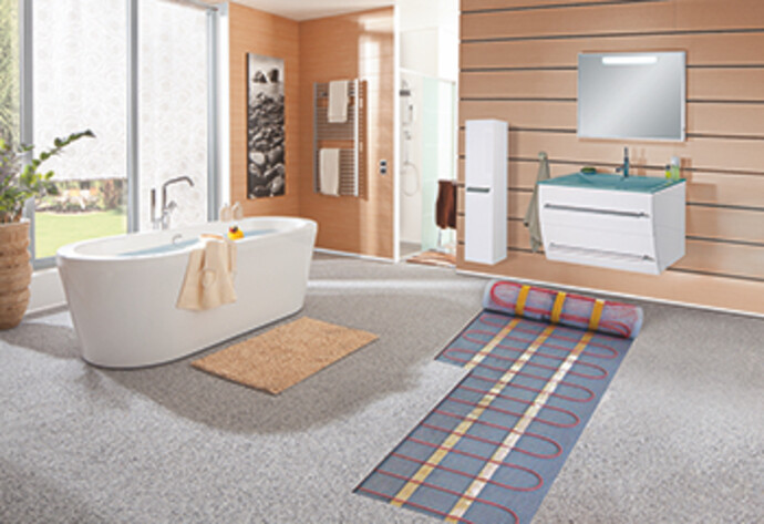 Bodenheizung im Badezimmer