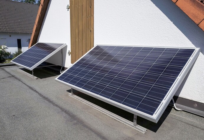 Solaranlage auf Garage