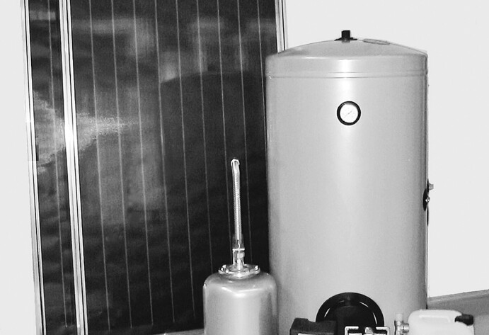 Solaranlage zur Brauchwasser Erwärmung