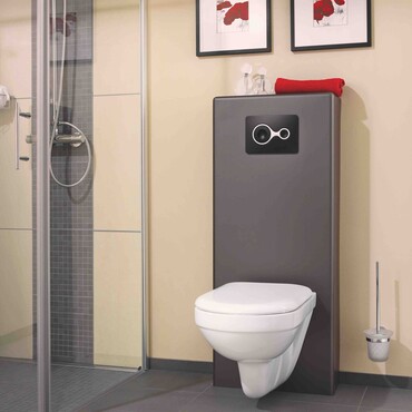 Toilette im Badezimmer