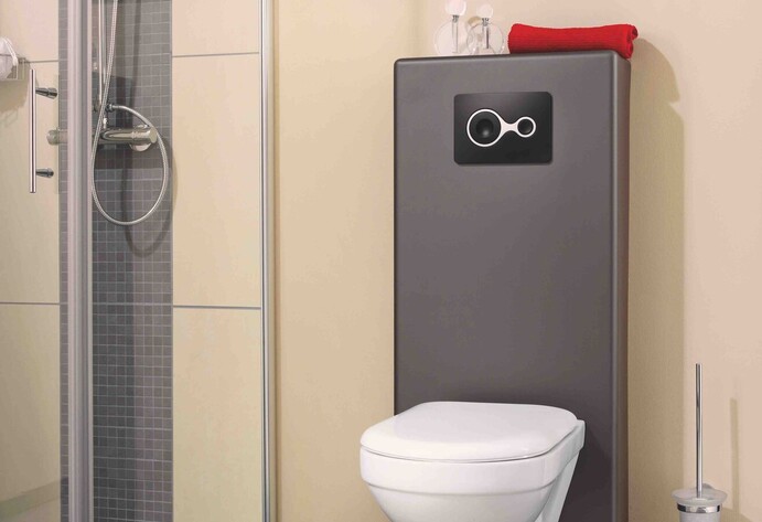 Toilette im Badezimmer