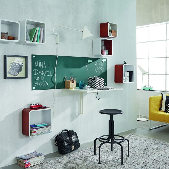 Tafelfolie an der Wand